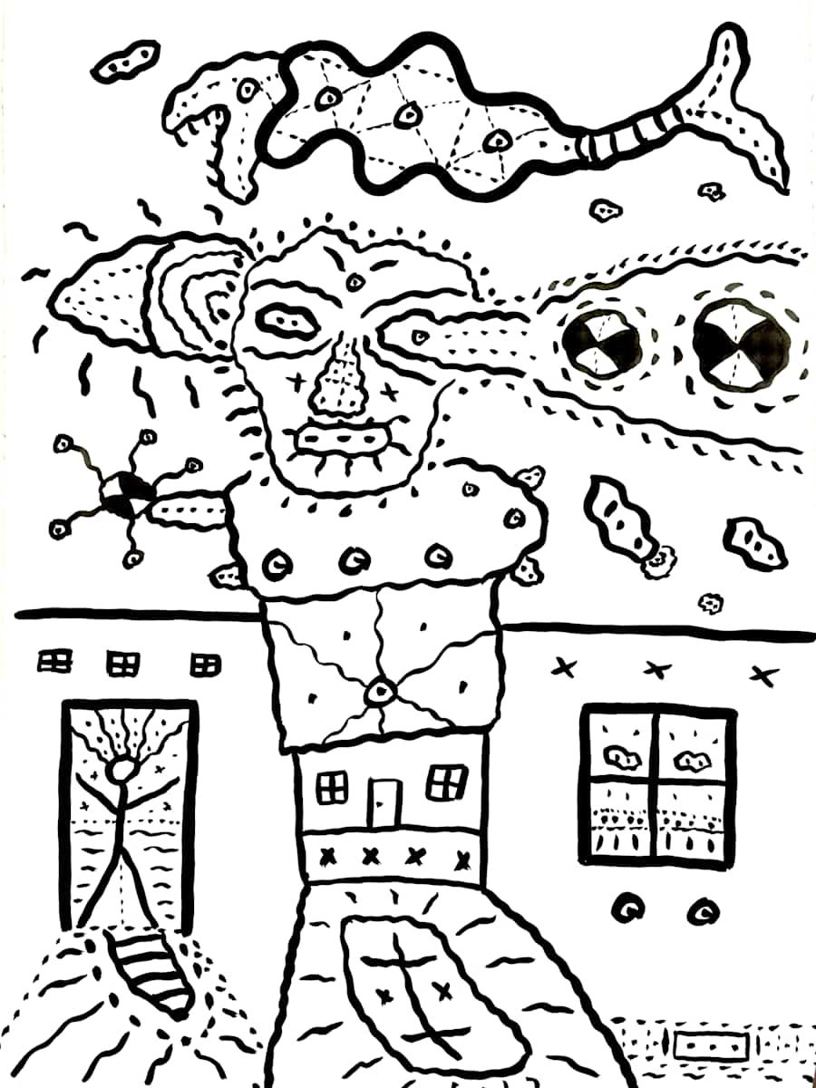 Automatic Drawing 1981-41 by George Brandt 