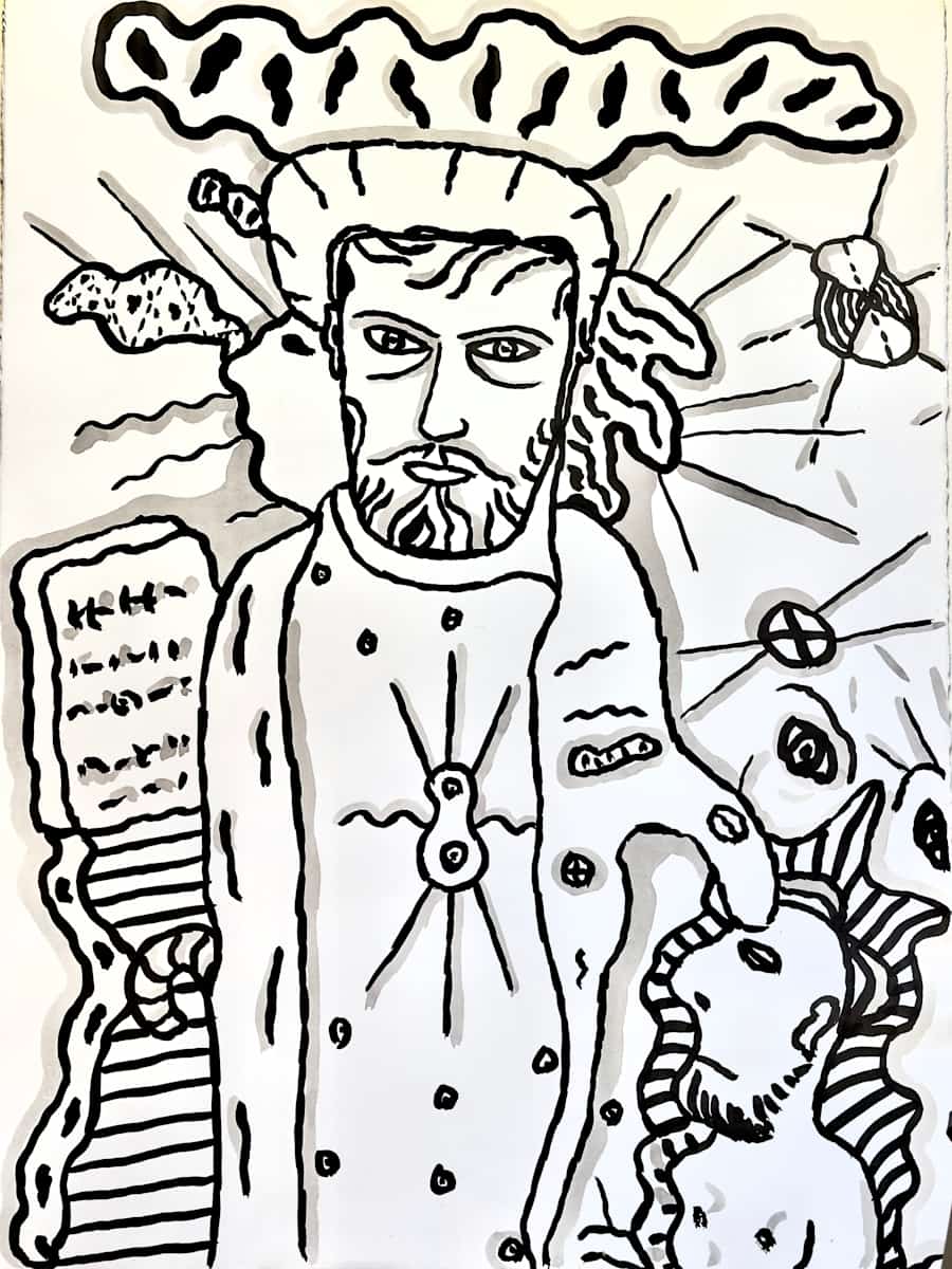 Automatic Drawing 1981-47 by George Brandt 