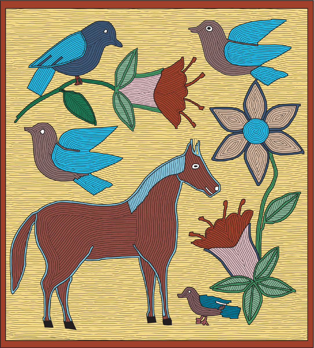 Blue Mane Horse by Denise L. Emerson 