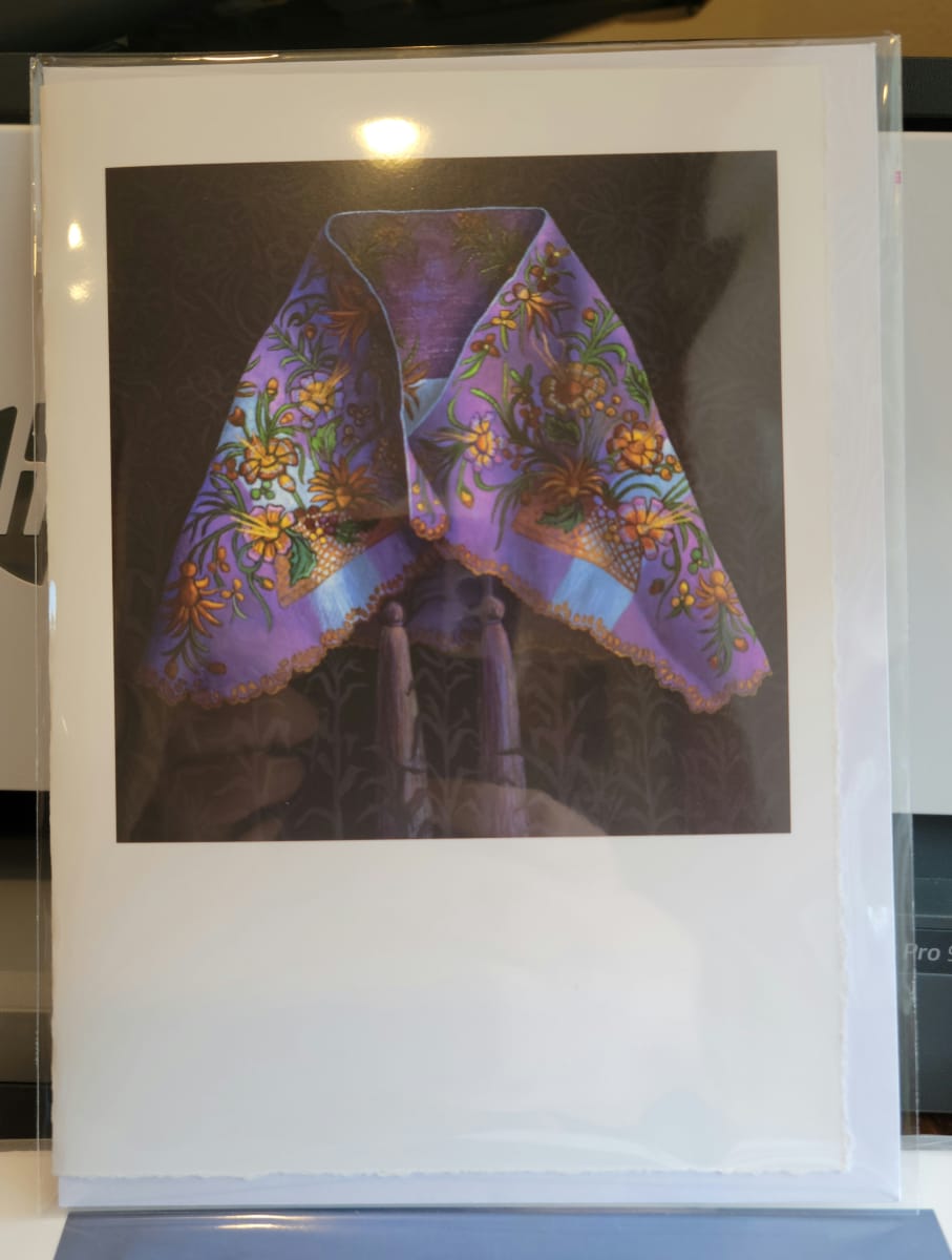 greeting card - "Mayan Shawl" x 3 by Kathy Roseth 