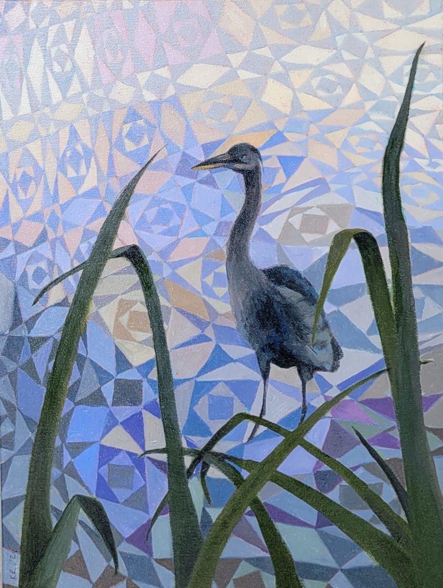Heron Waiting by Kathy Roseth 