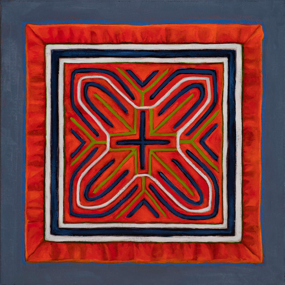 Hmong Reverse Applique - Red by Kathy Roseth 