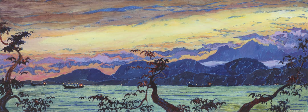 Nocturne - View from Magnolia Park VII by David Haughton 