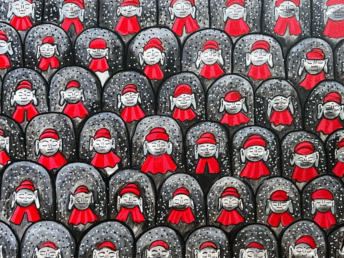 Jizo Crossing by Marie Okuma Johnston 
