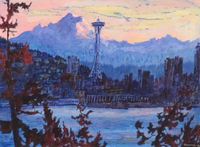 Seattle - Dawn by David Haughton 