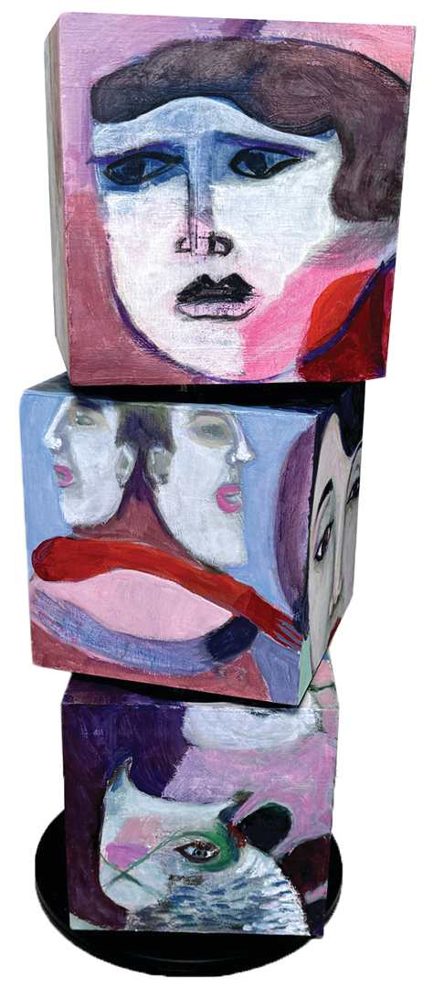 Small block tower by Arni Adler, Image 1.