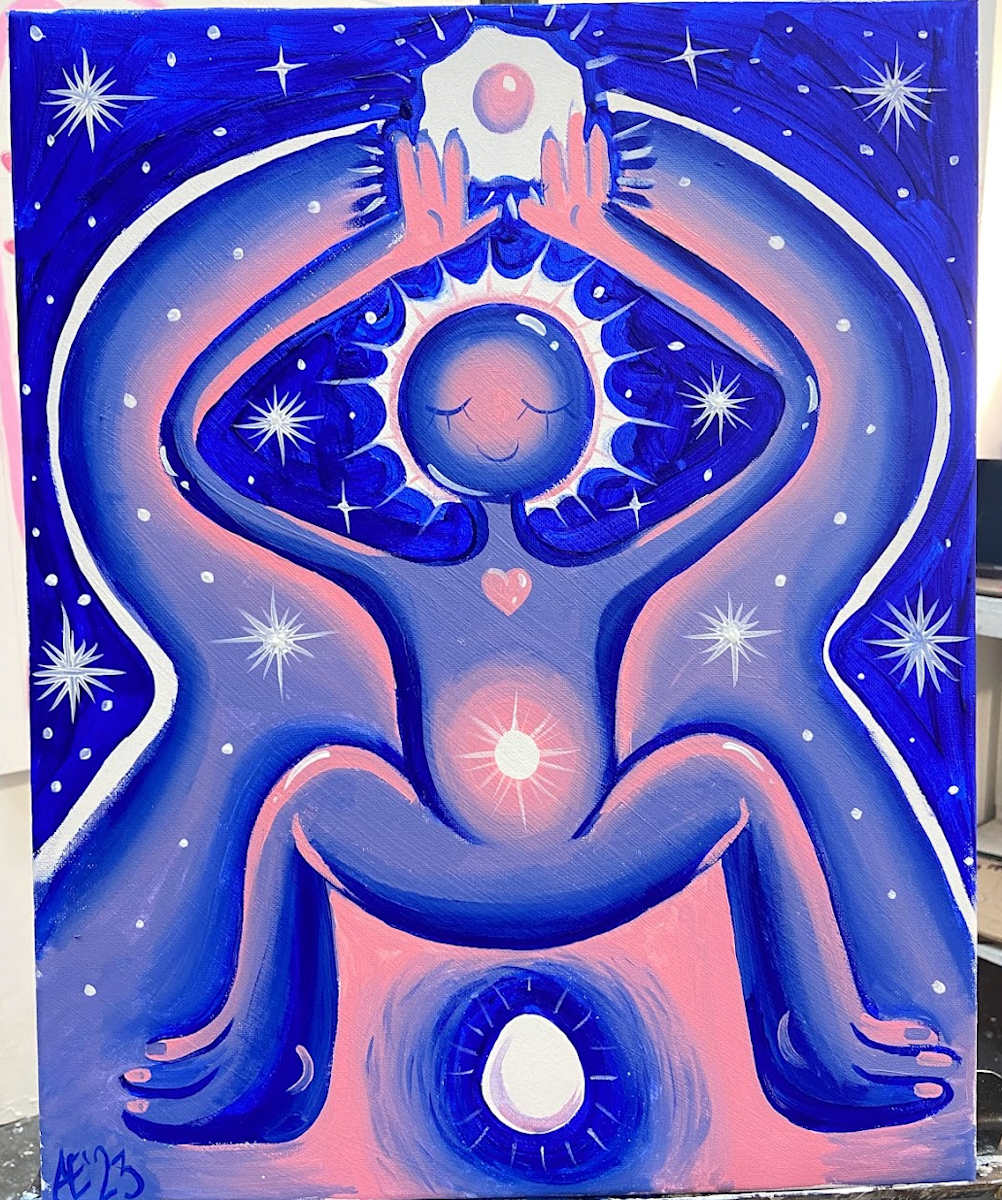 Hail the Egg (color study) by Amara Eke 