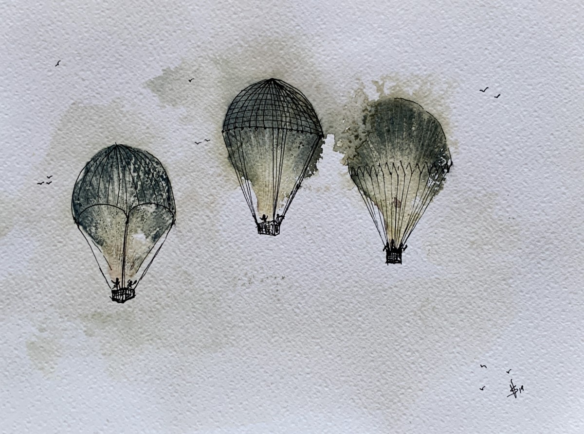 Up, up and away IX by Gabriel Sanchez Viveros 