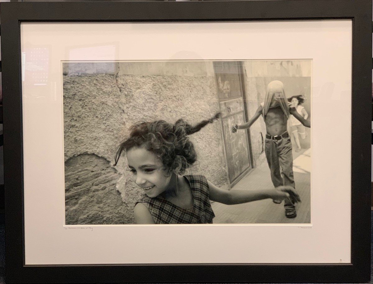 Moroccan Children at Play by Usha Menard 
