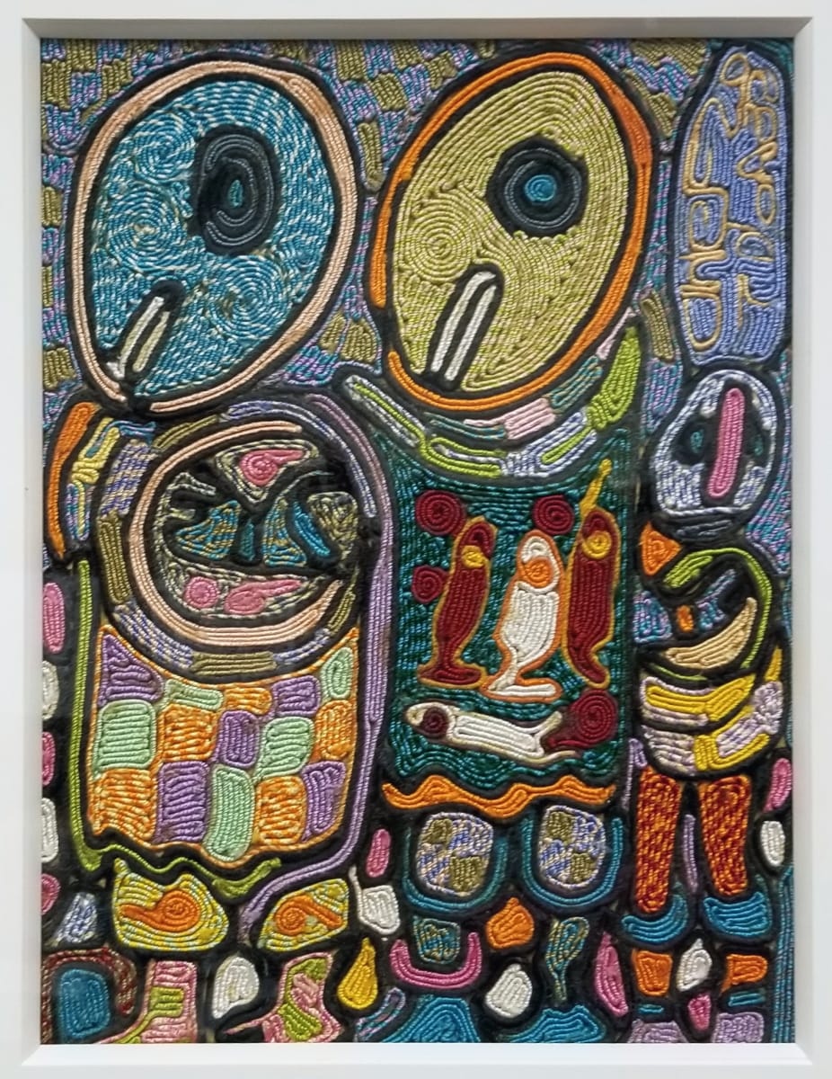 Untitled (Family) by Zacheus Olowonubi Oloruntoba 