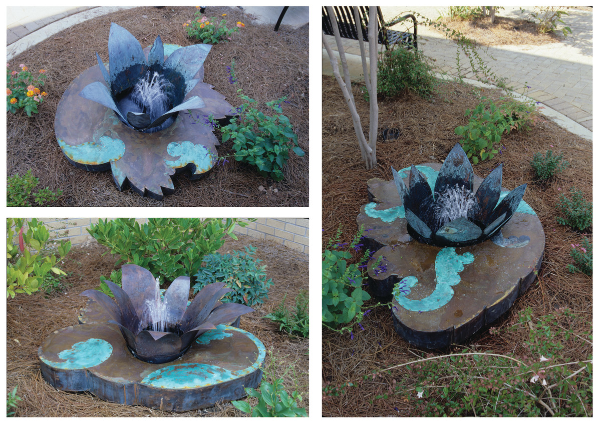 Fountain I, II, III by Pam Longoboardi 