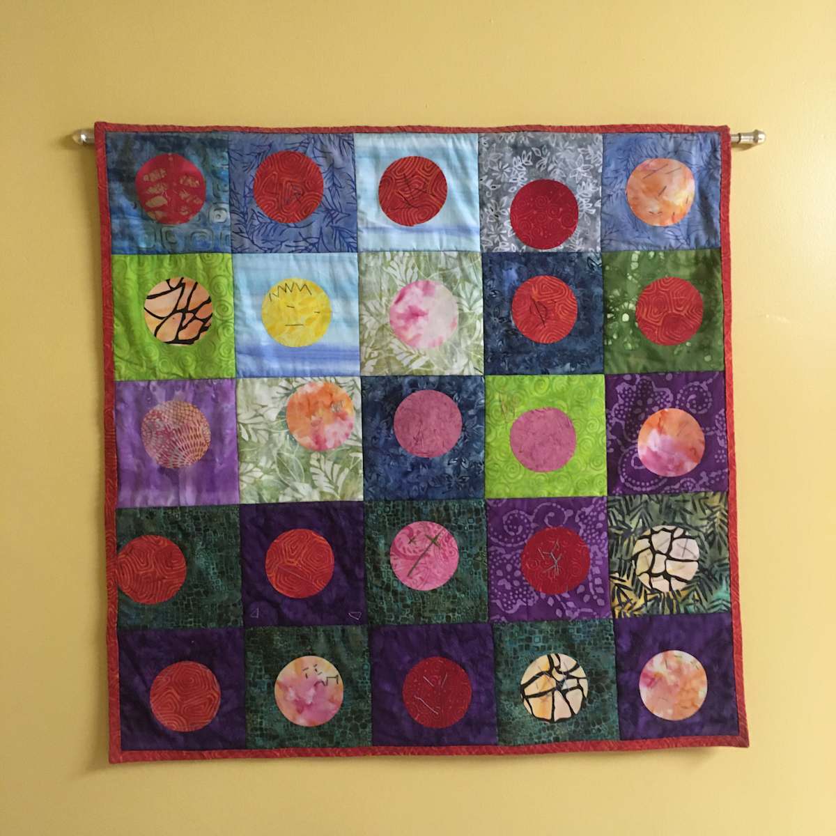 Maple School 2nd Grade Collaborative quilts, Image 1.
