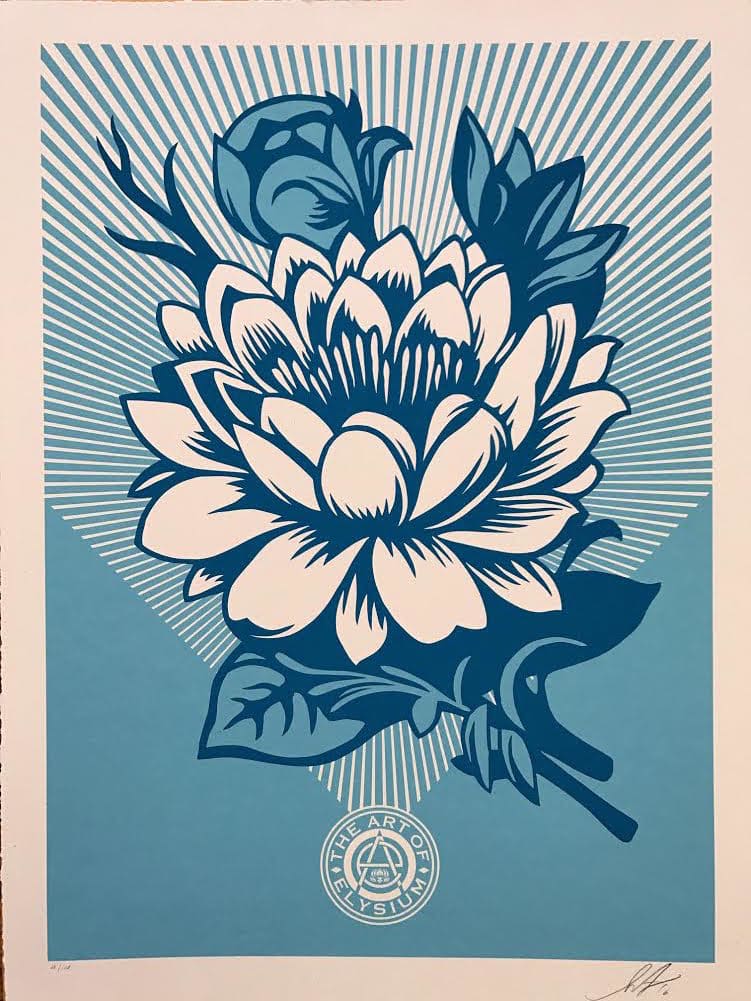Lotus Blossom - Framed by Shepard Fairey, Image 2.