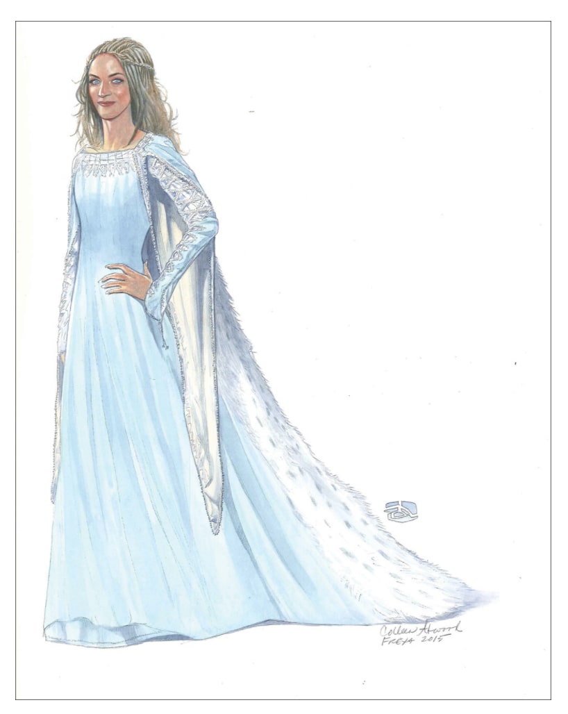 "Freya" Sketch from The Huntsman Winter War by Colleen  Atwood 