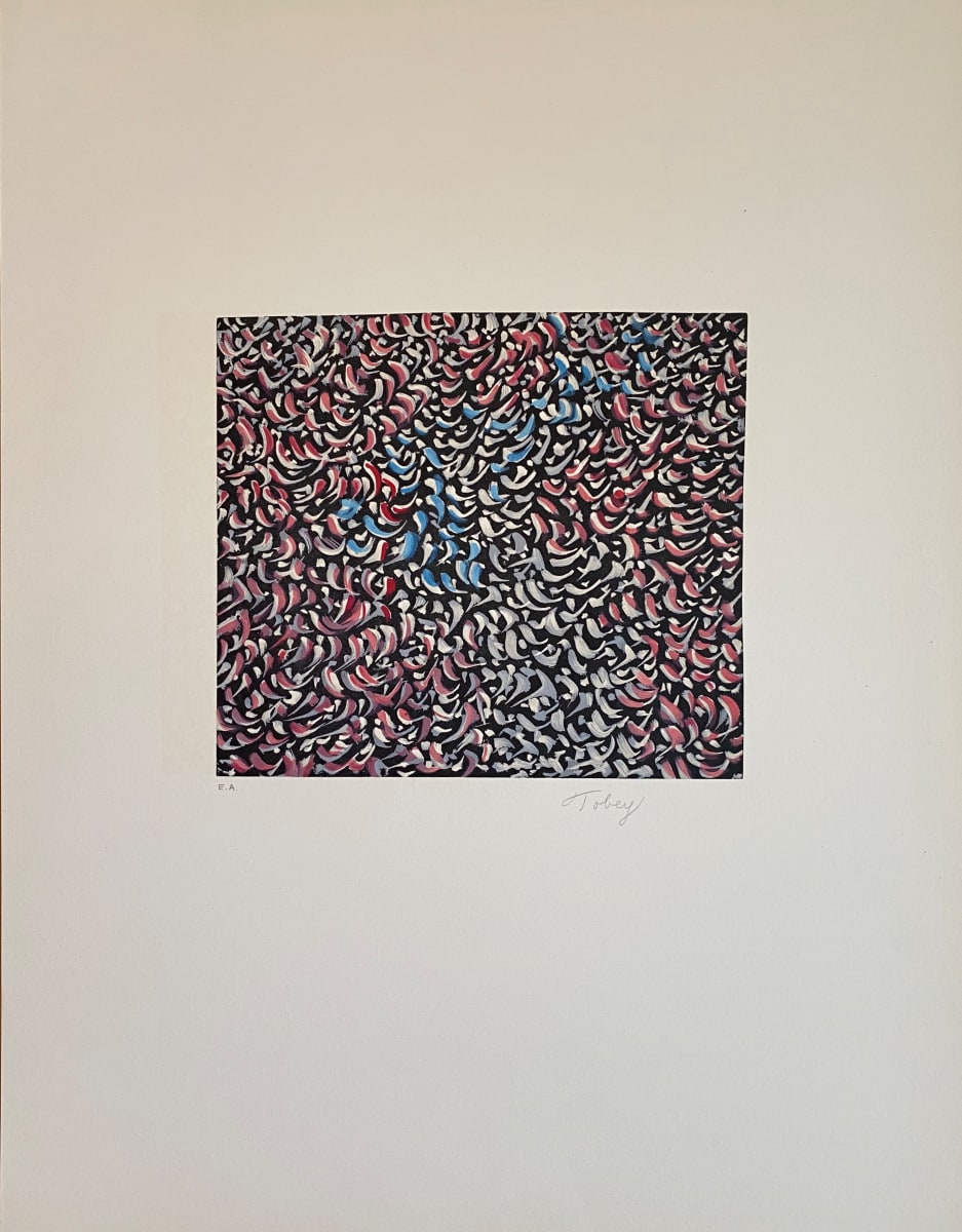 Untitled, Mark Tobey RWB by Mark Tobey, Image 2.