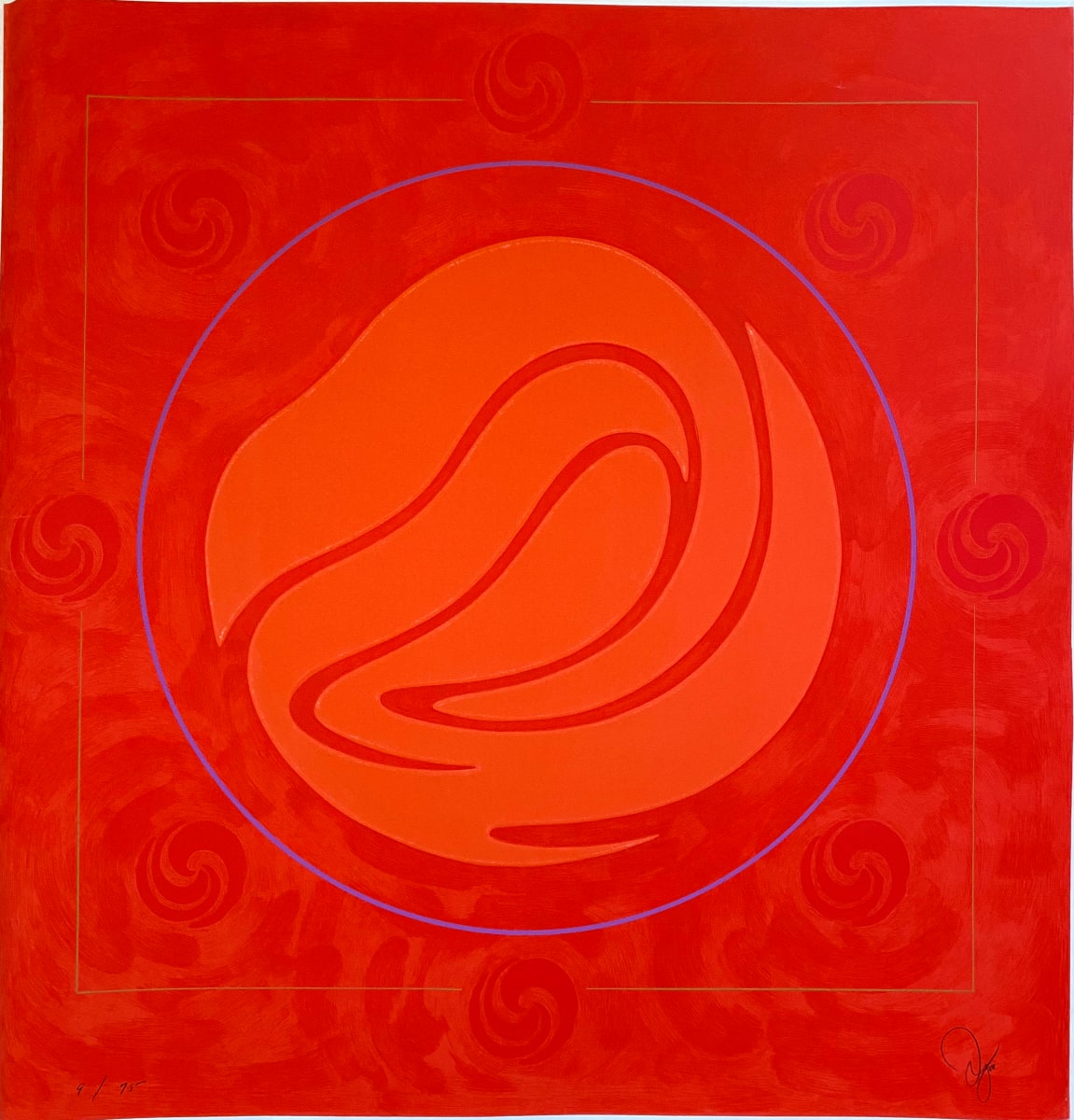 Nebula, Vermillion by Jack  Youngerman, Image 1.