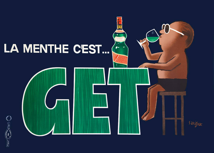 LA MENTHE C'EST...GET by Raymond Savignac 