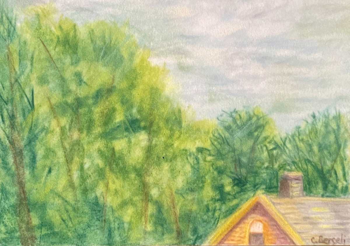 Studio Window..... by Cindy Berceli 