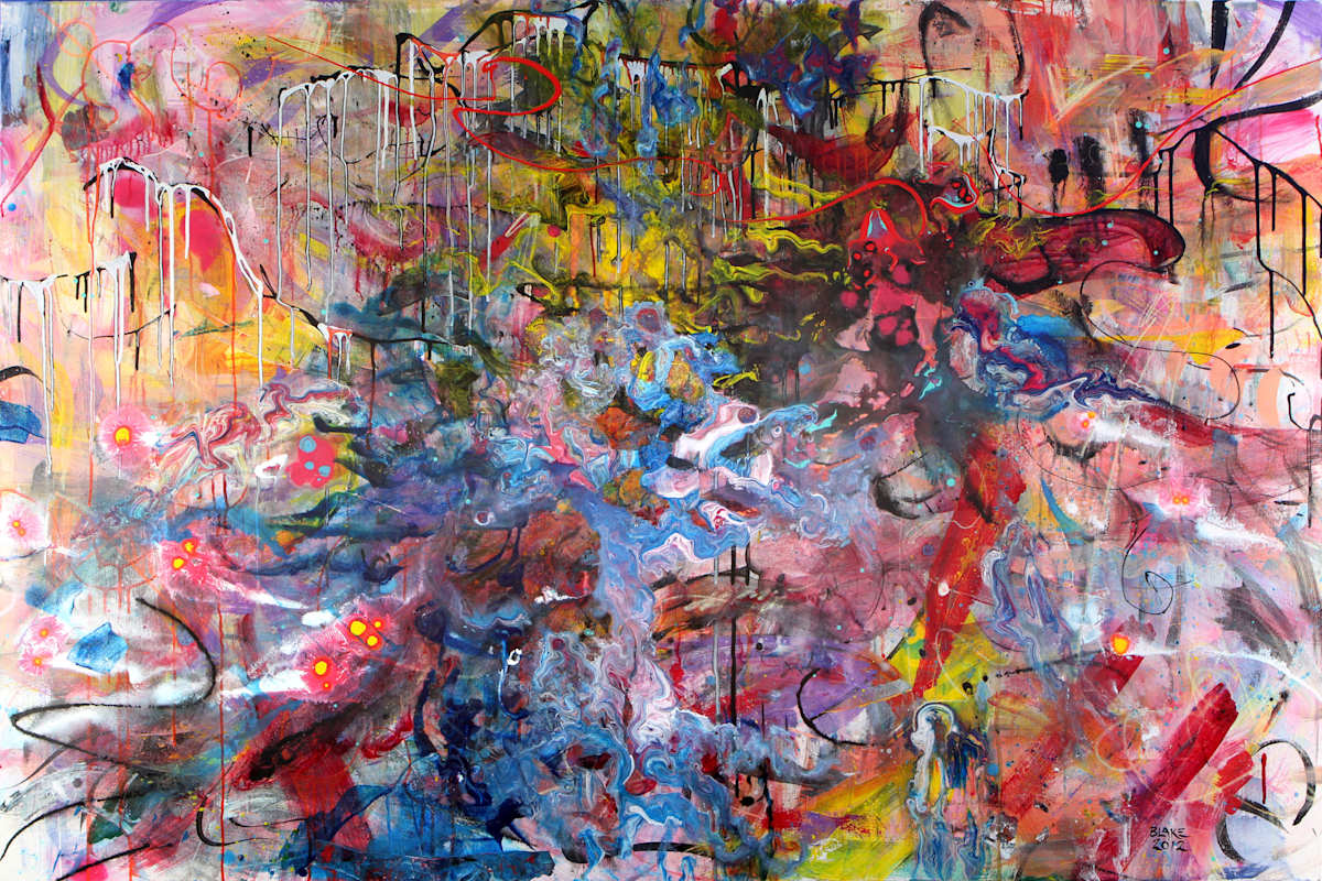 Explosions and Space Invaders by Blake Brasher, Image 1.