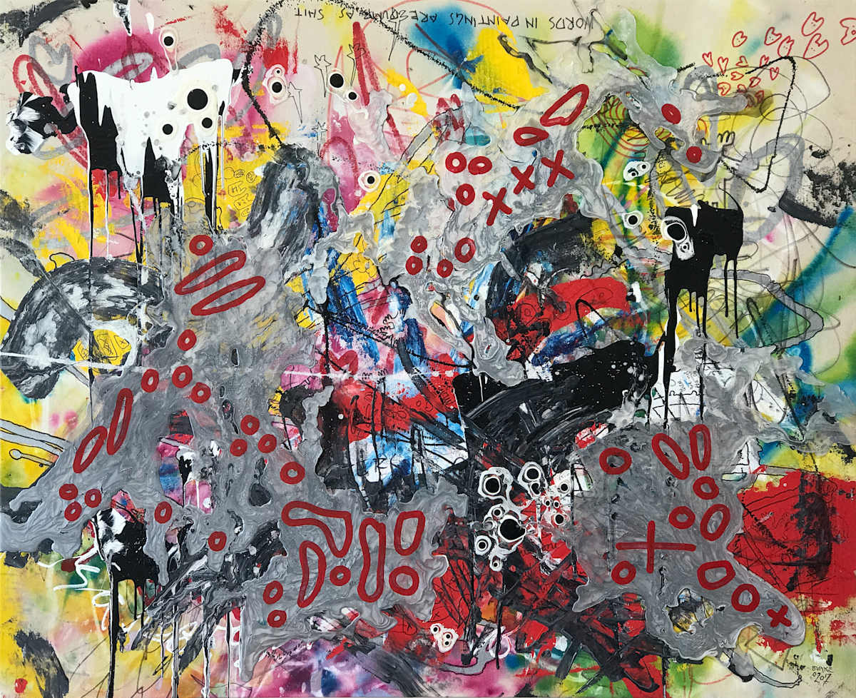 Words in Paintings by Blake Brasher, Image 1.