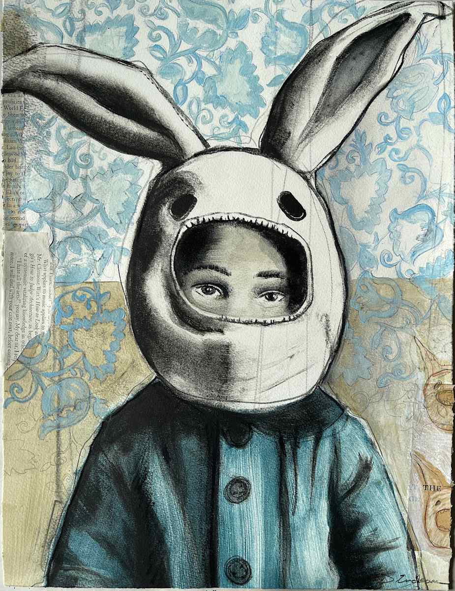 Rabbit Head Mask by Dawn Endean 