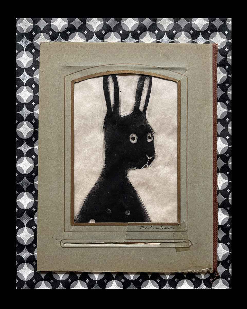 Vintage Rabbit 2 by Dawn Endean 