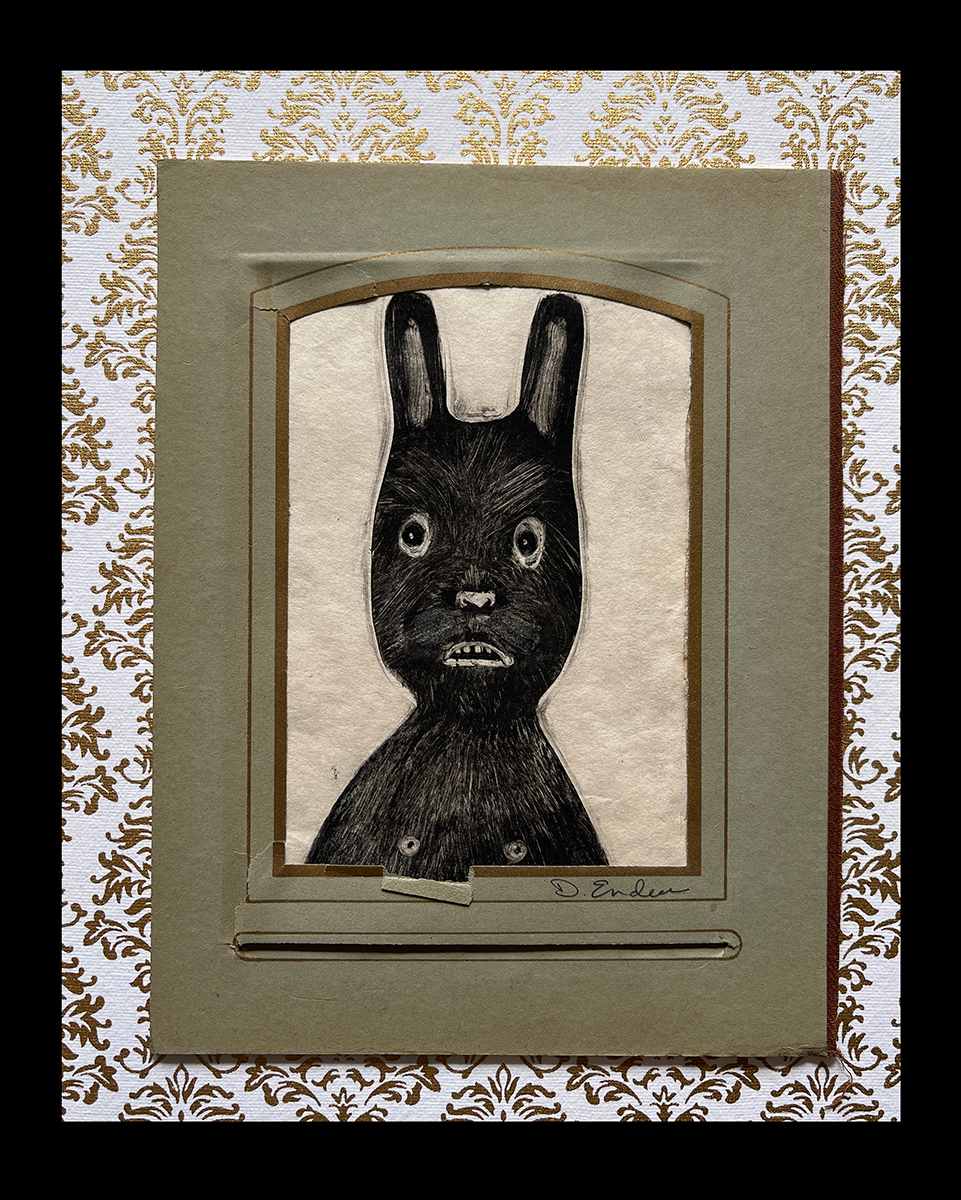 Vintage Rabbit 3 by Dawn Endean 