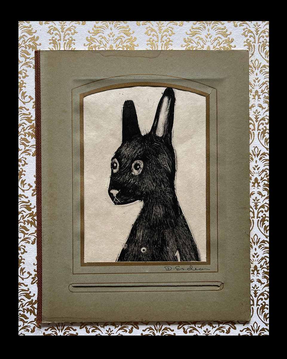 Vintage Rabbit 4 by Dawn Endean 