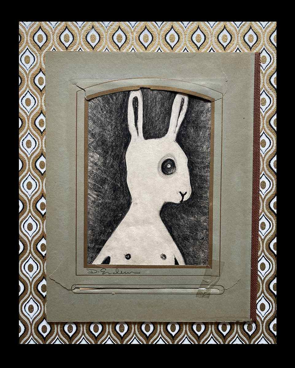 Vintage Rabbit 5 by Dawn Endean 