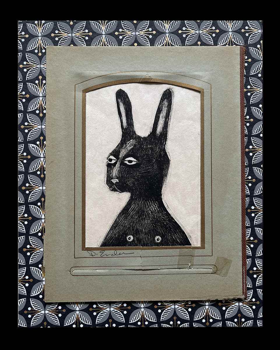 Vintage Rabbit 6 by Dawn Endean 