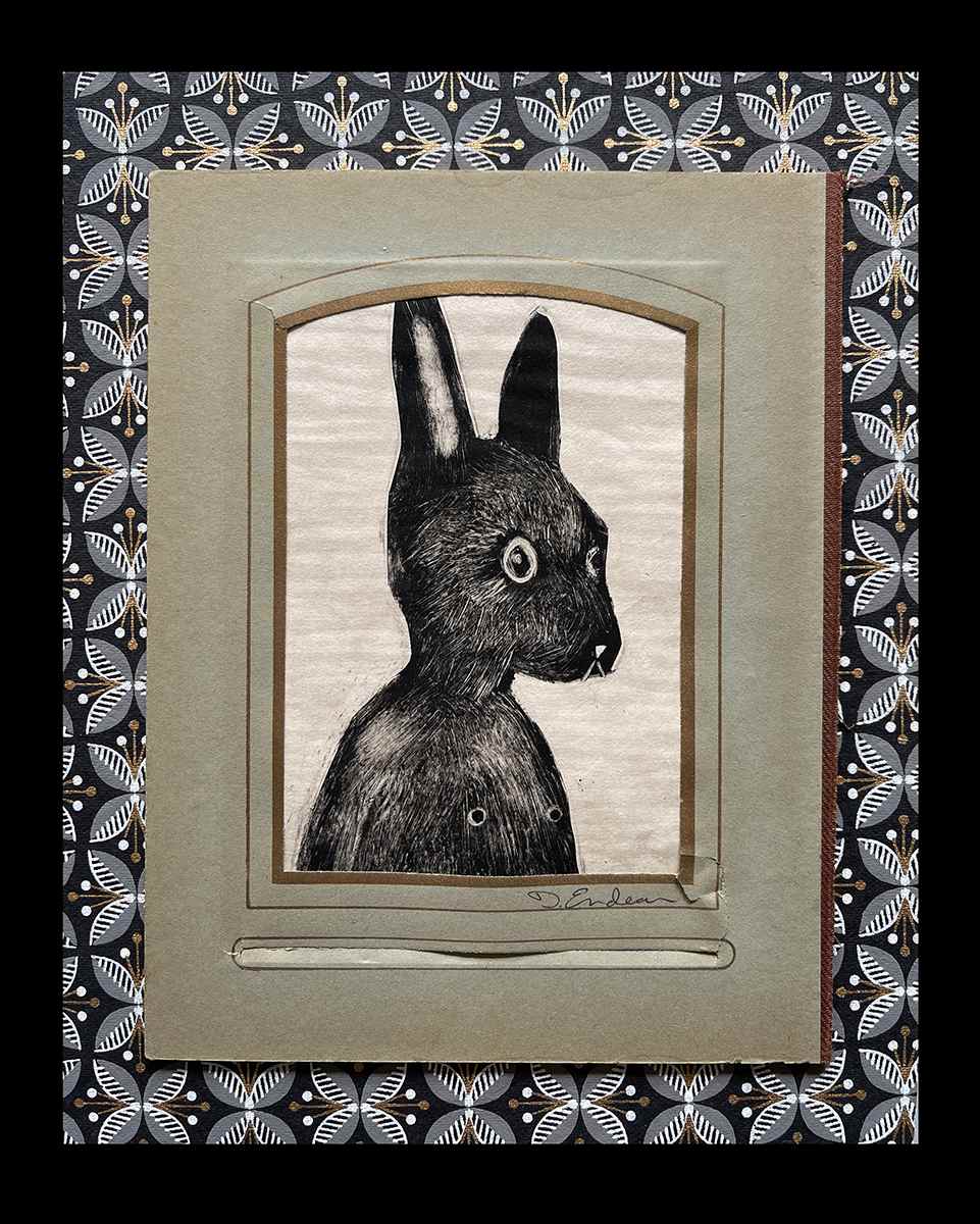 Vintage Rabbit 7 by Dawn Endean 