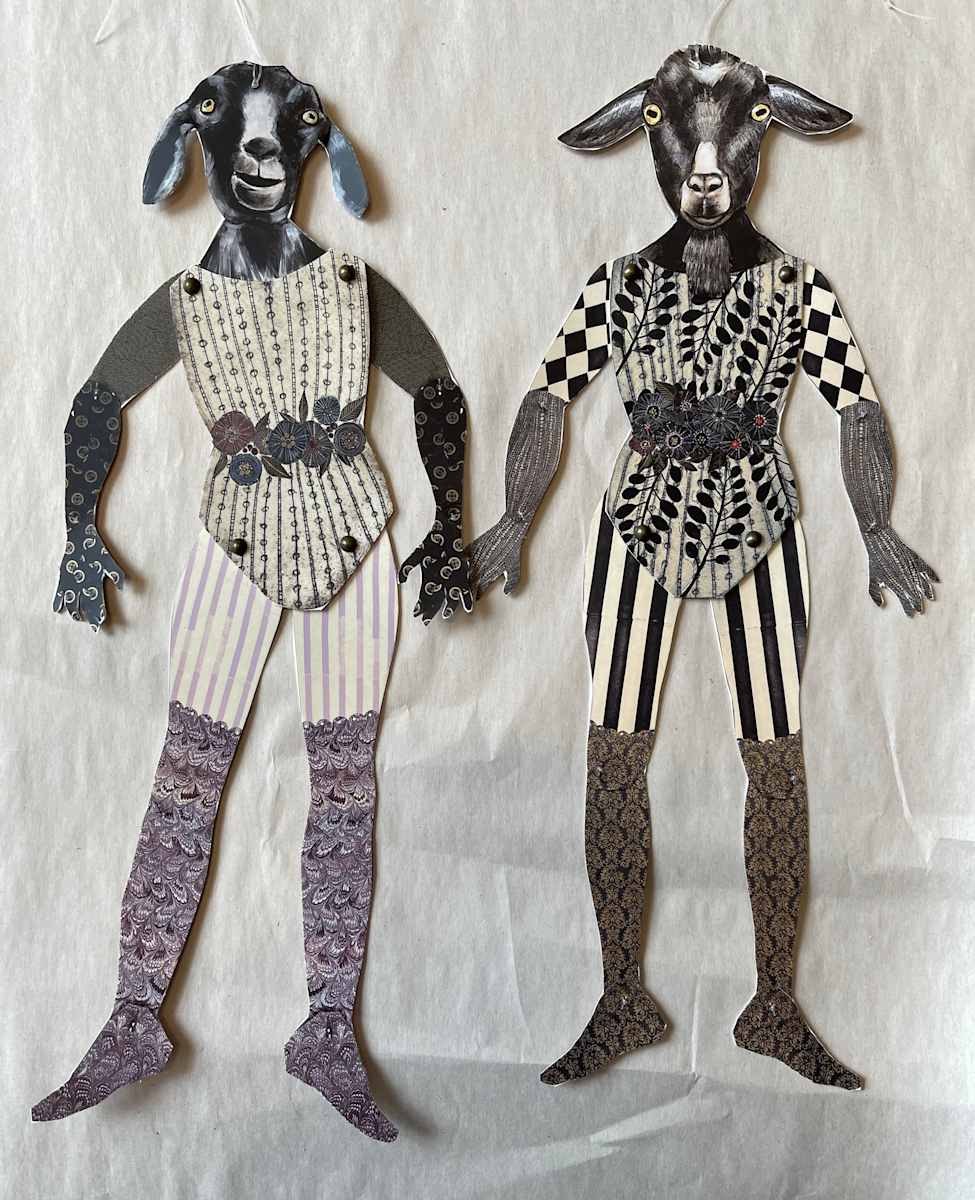 Mini Figure - Goats by Dawn Endean, Image 1.