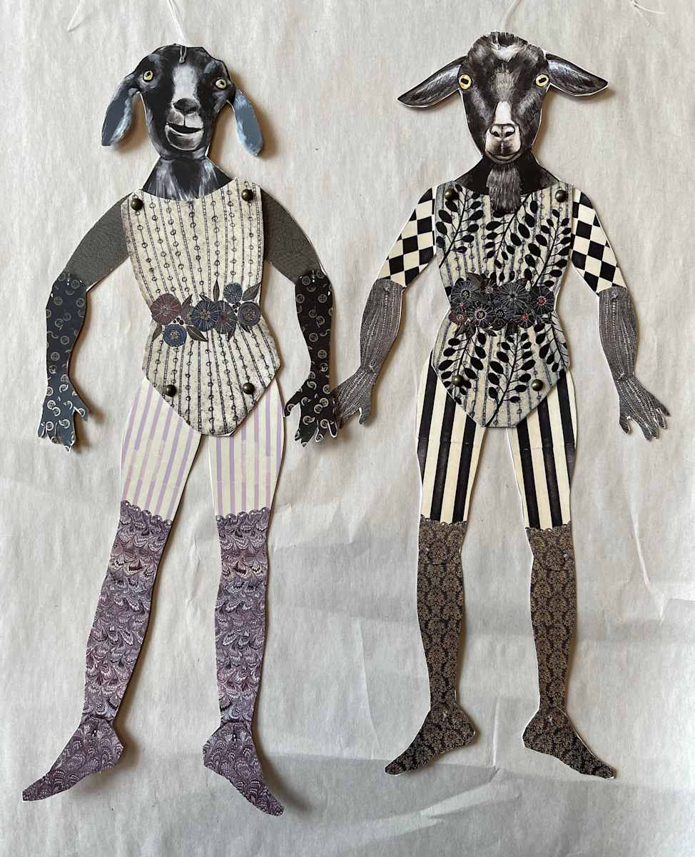Mini Figure - Goats by Dawn Endean, Image 1.