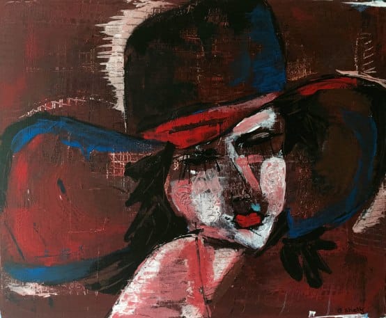 Girl in the Big Hat 2, Image 1.