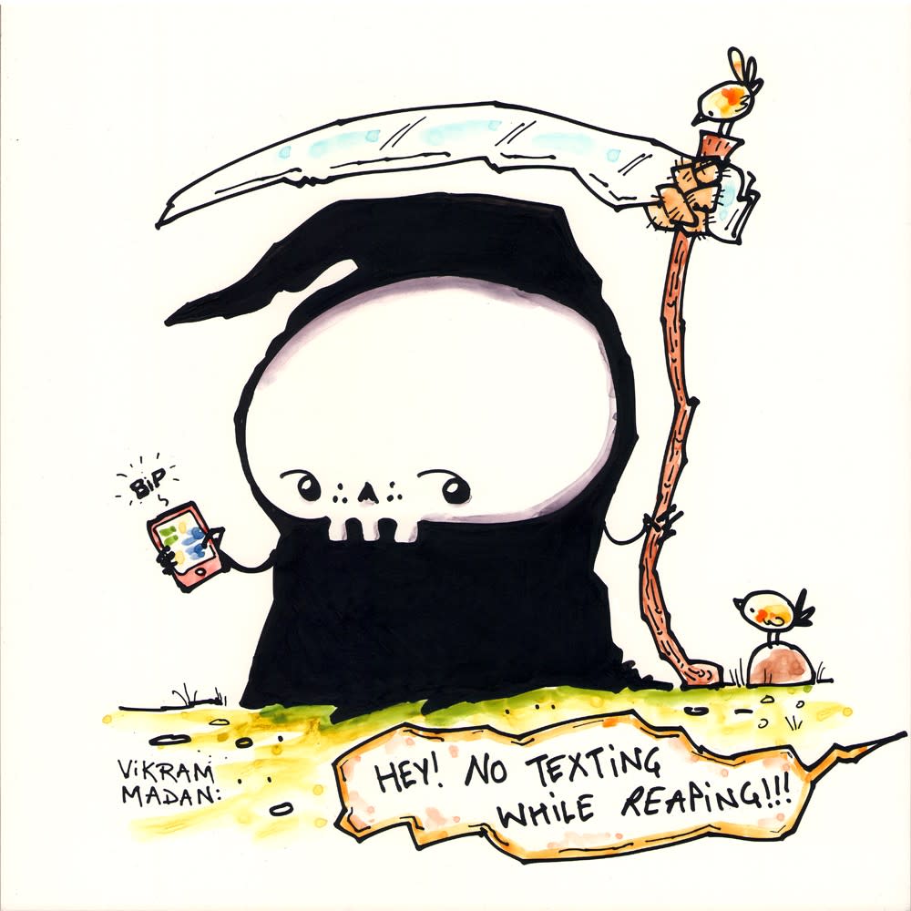 No Texting While Reaping by Vikram Madan 