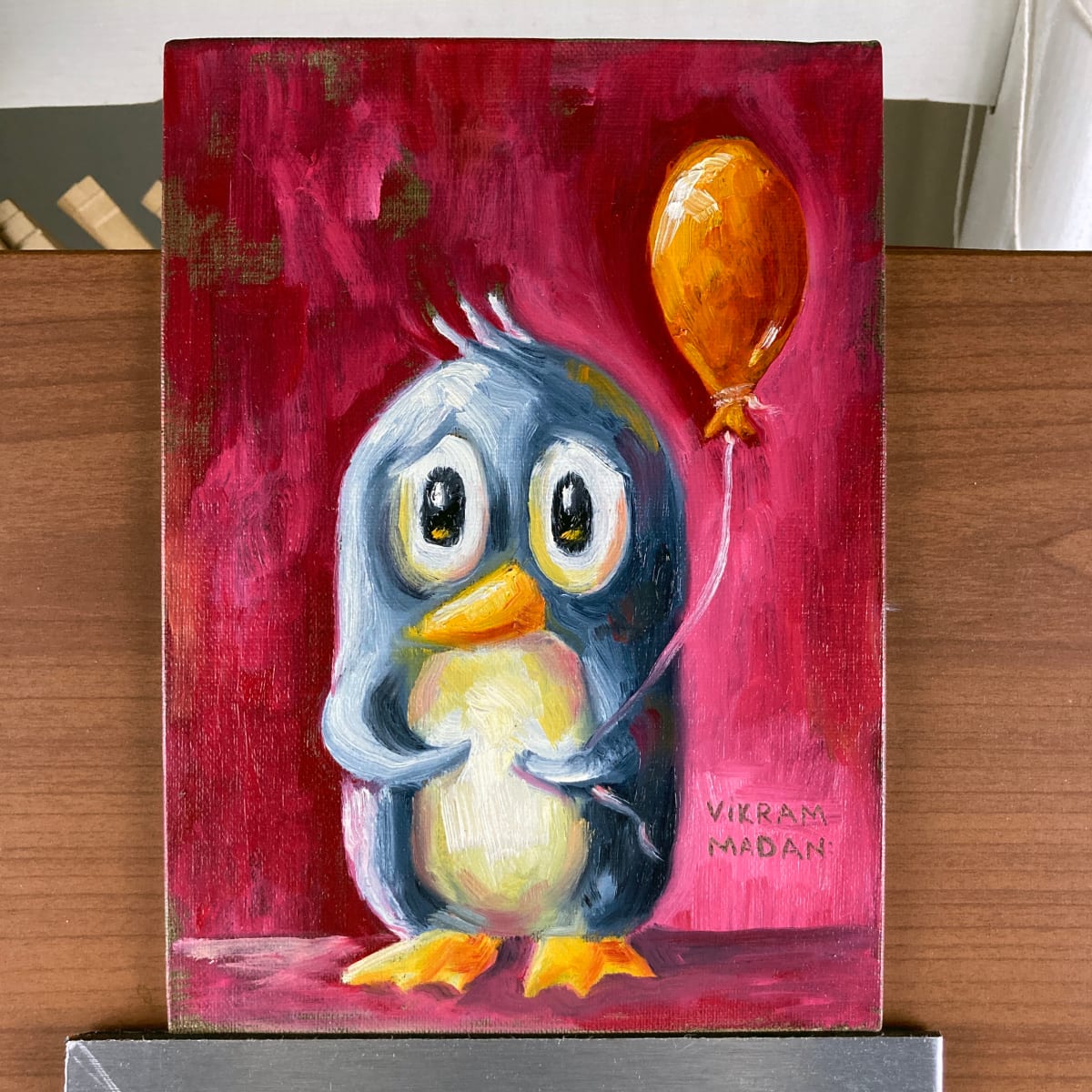 Perplexed Penguin - Oil Sketch 2 