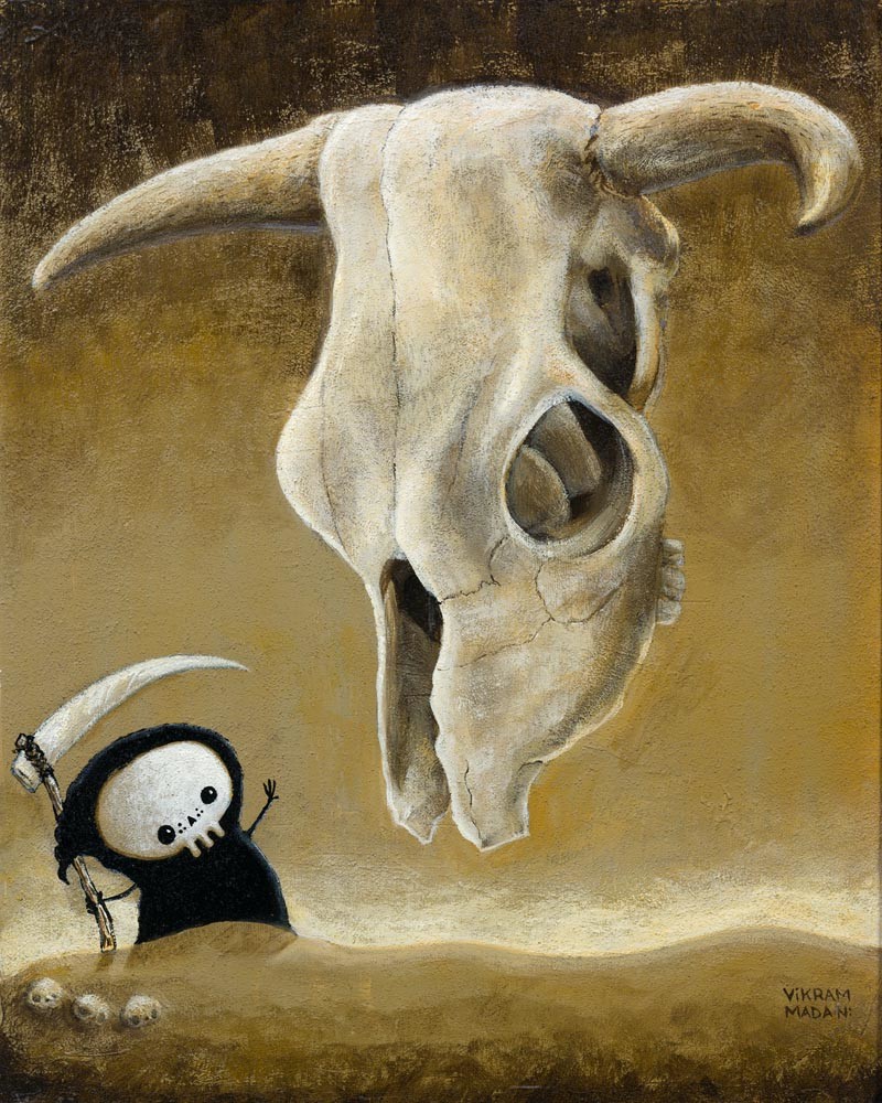 Lil' Reaper - Begone Thou Flying Skull of Doom by Vikram Madan 