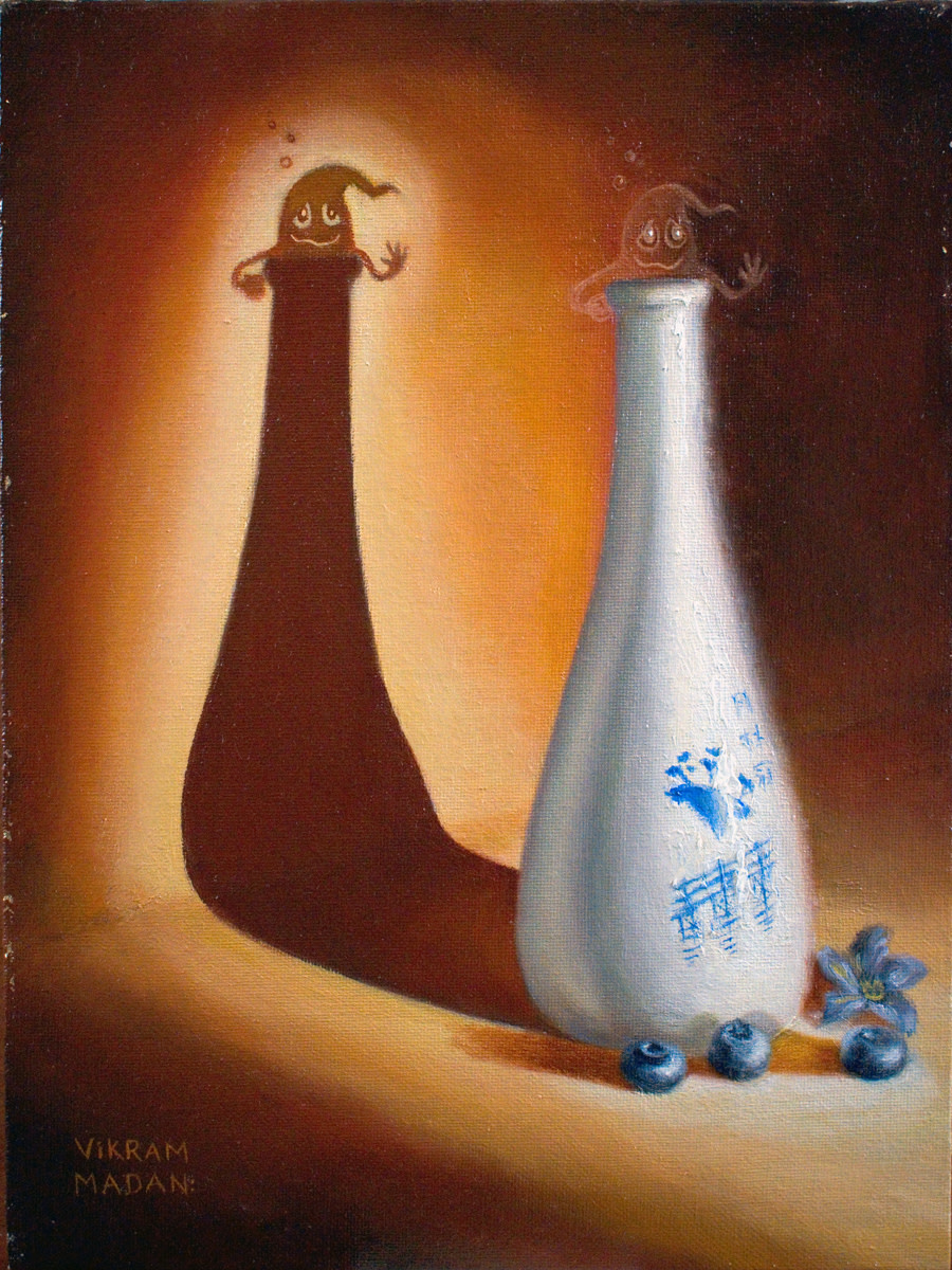 Sake Jar, With Inebriated Spirit by Vikram Madan 