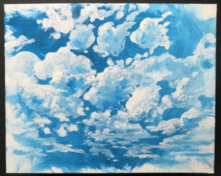 Blue - CLOUDS  Image: Blue Clouds 8x10