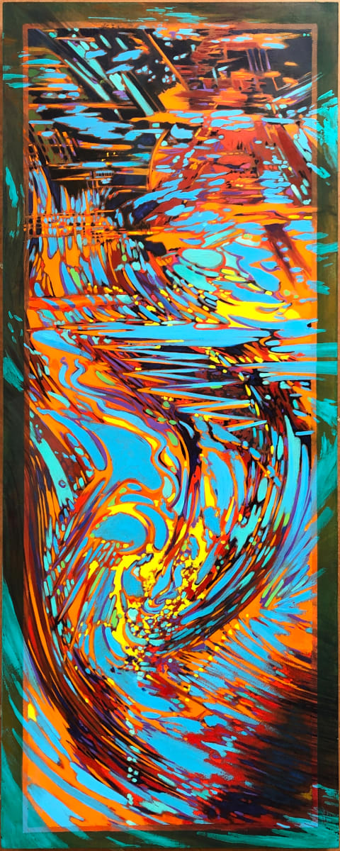 Chartreuse Reflections by Karen Phillips~Curran, Image 1.