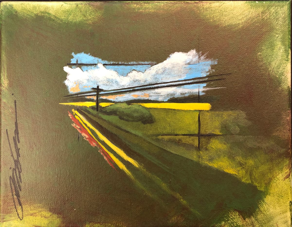 distant mustard field  Image: Distant Mustard Field  8x10 acrylic  on canvas