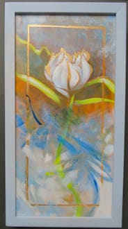 Floating, Lily,  study by Karen Phillips~Curran  Image: WaterLily Floating study