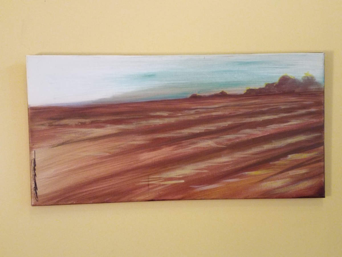 Hay Drying by Karen Phillips~Curran 