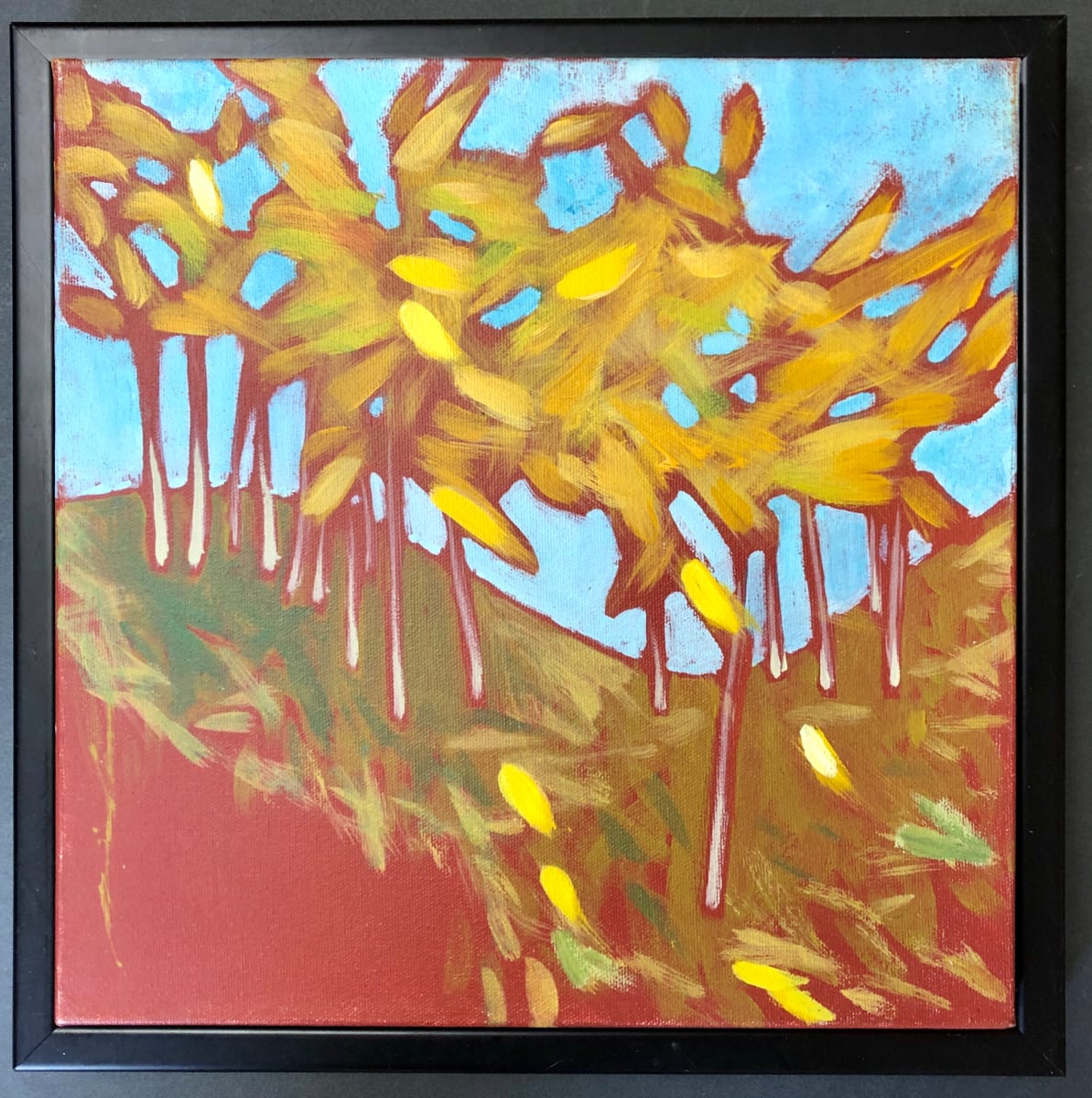 Windy Trees by Karen Phillips~Curran  Image: Windy Trees framed