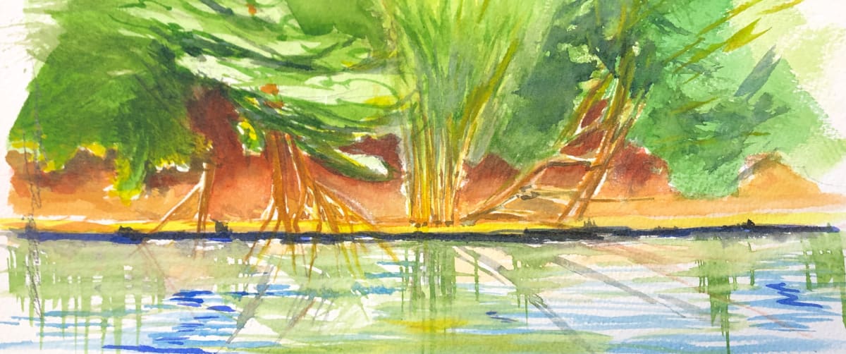 Pines Shoreline by Karen Phillips~Curran 