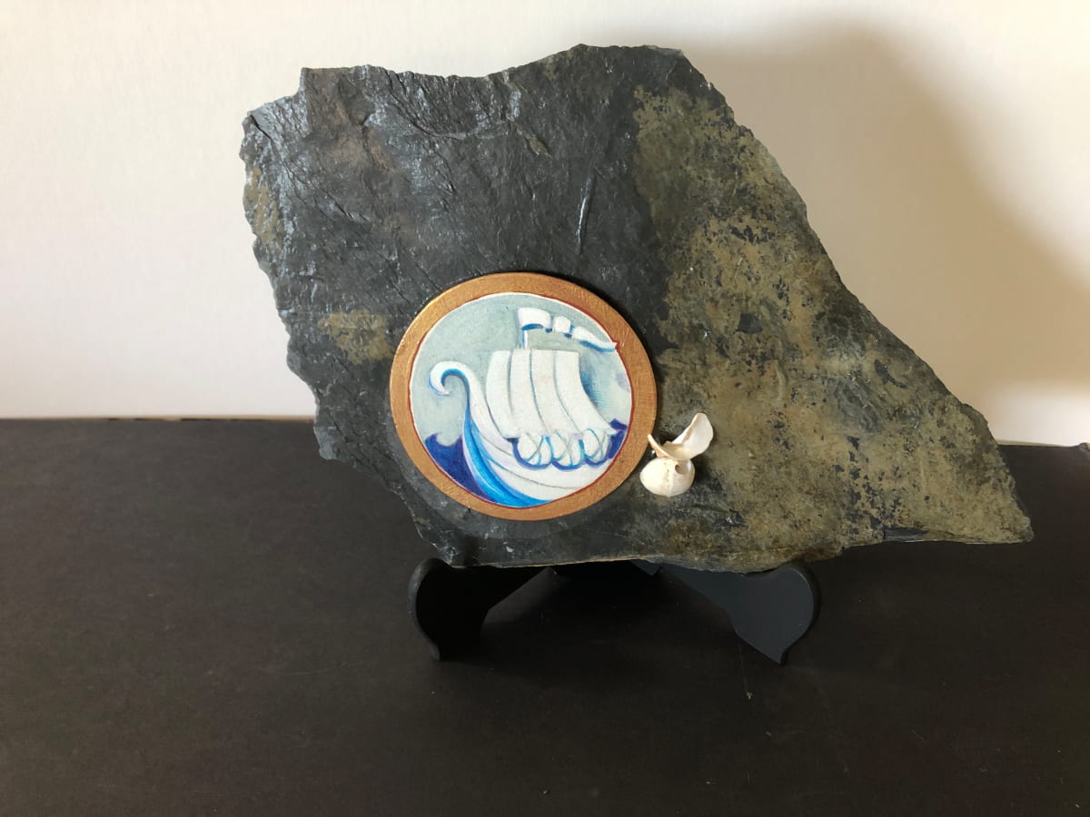 Viking Ancestry by Karen Phillips~Curran  Image: Viking Ancestry
A small wooden easel for tabletop