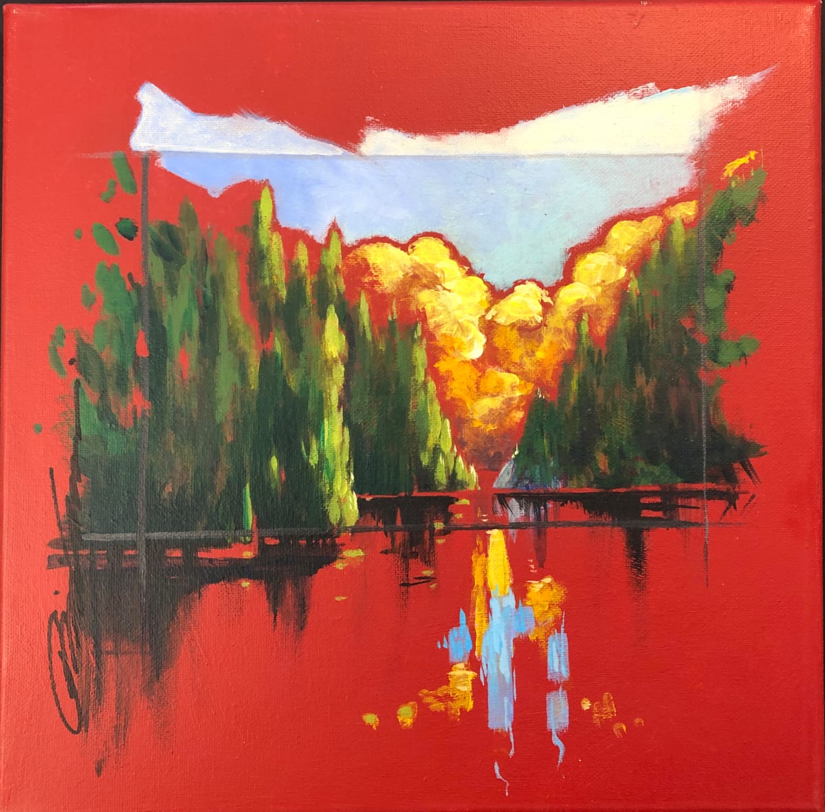 Island Gap  Image: Island Gap 12x12 acrylic on canvas 