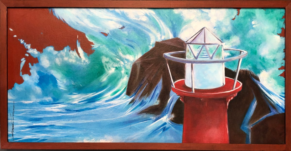 Lighthouse Waves (Green Point) by Karen Phillips~Curran, Image 2.