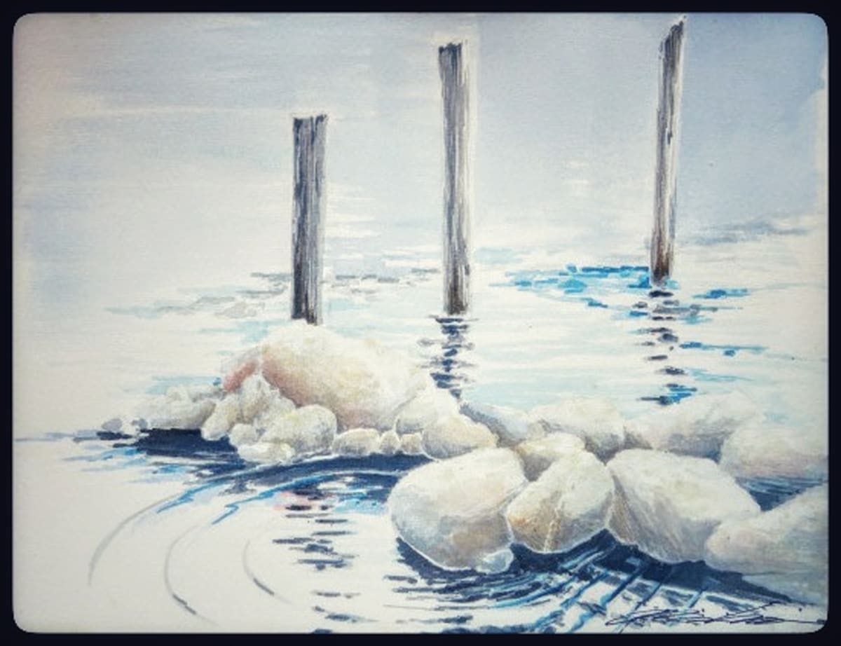 Rocks Dock by Karen Phillips~Curran 