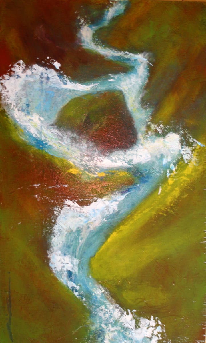 Spring Waterfall by Karen Phillips~Curran, Image 1.